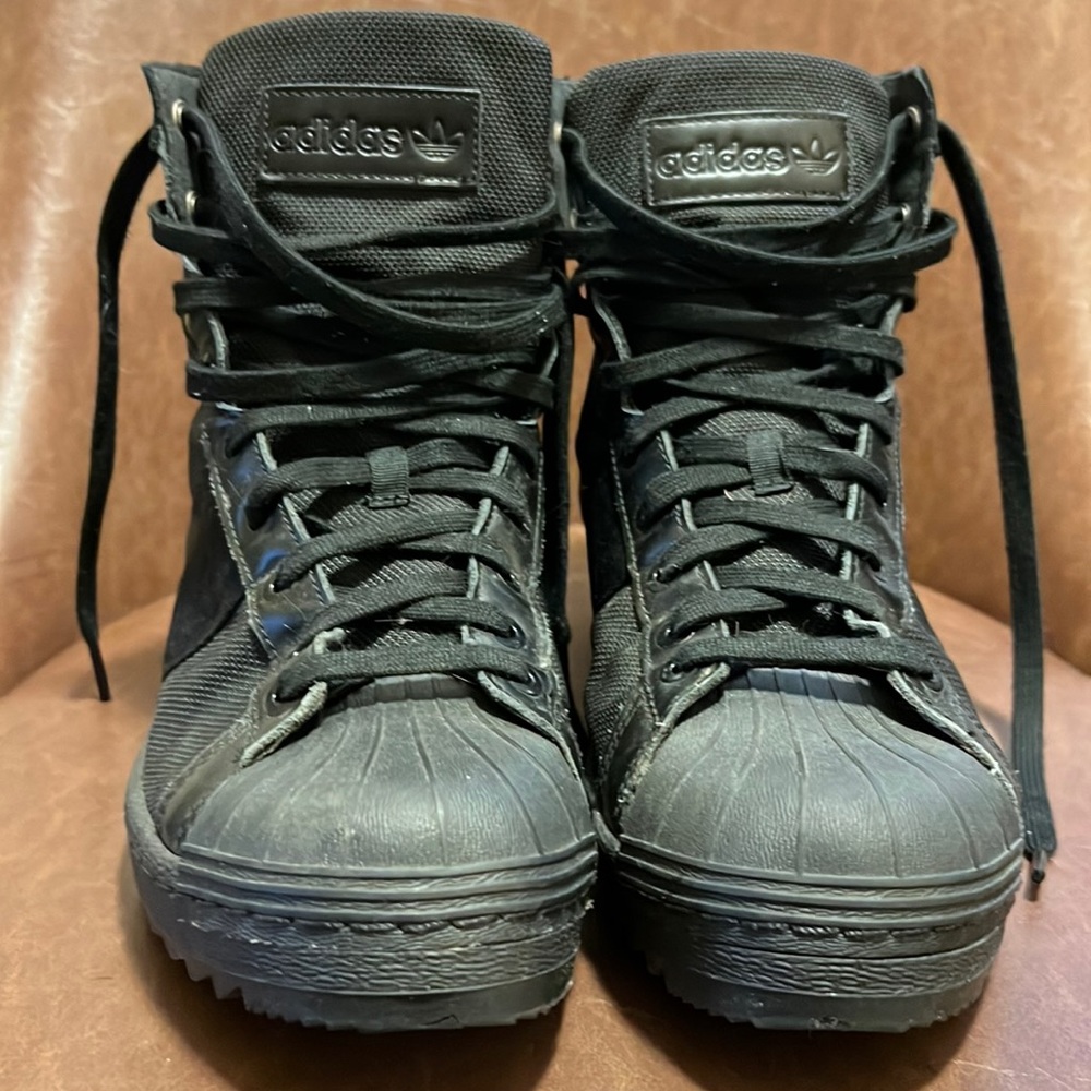Adidas combat boots/sneaker style.